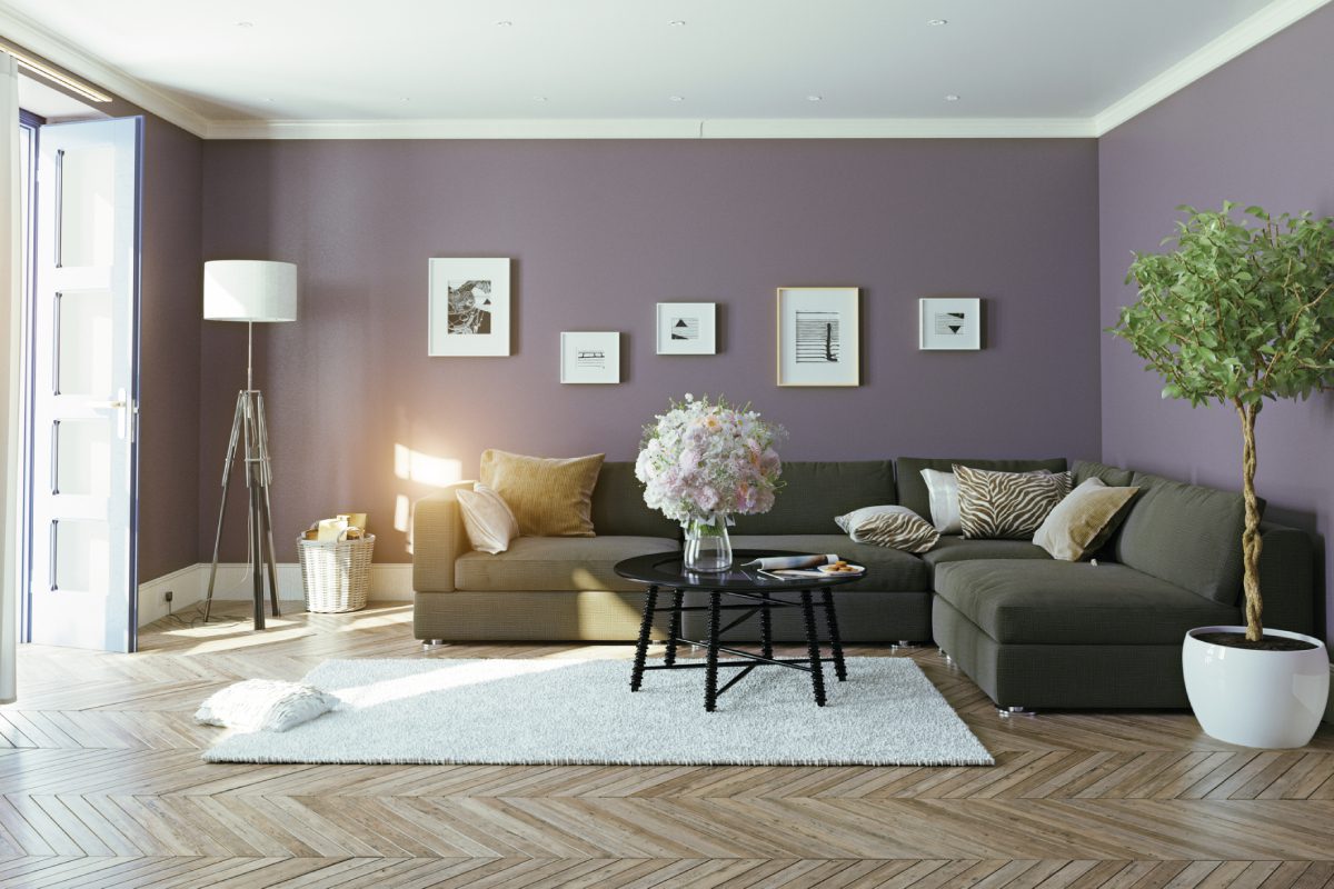 Cozy sectional sofa and decor